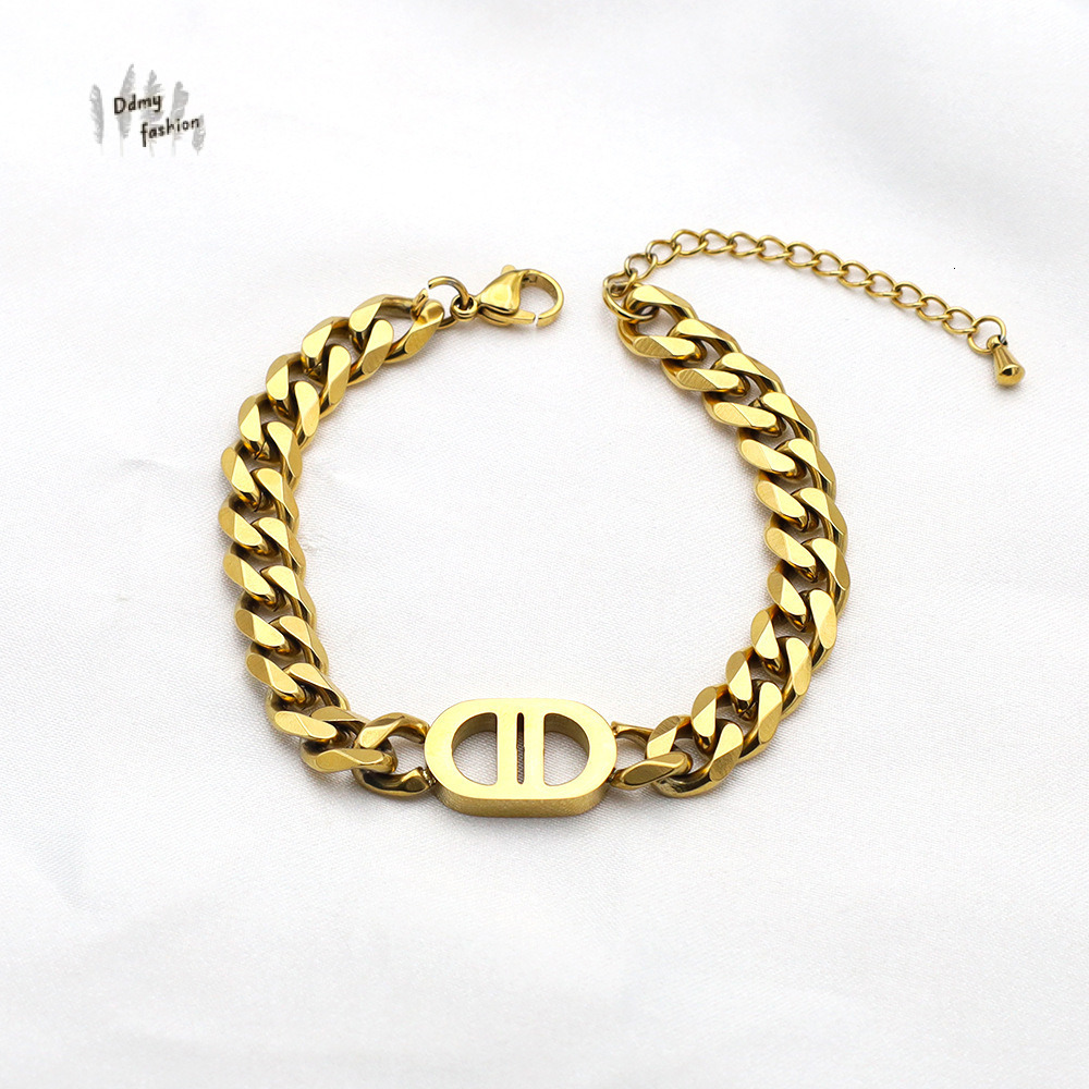 Cuban Chain - Personalized Titanium Steel Necklace, Gold, 2024 dh911125171