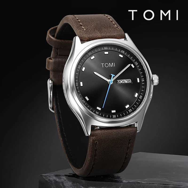 TOMI Minimalist Mens Watch Business Casual Mens And Womens Quartz Watch Fashionable And Versatile Calendar Quartz WatchX241010