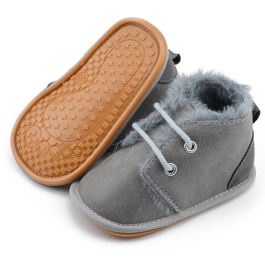 Winter Baby Snow Booties Fluff Warm Infant Boy Girl Toddler Boots cutefeet Rubber Sole Non-slip Soft Newborn First Walkers Crib Shoes