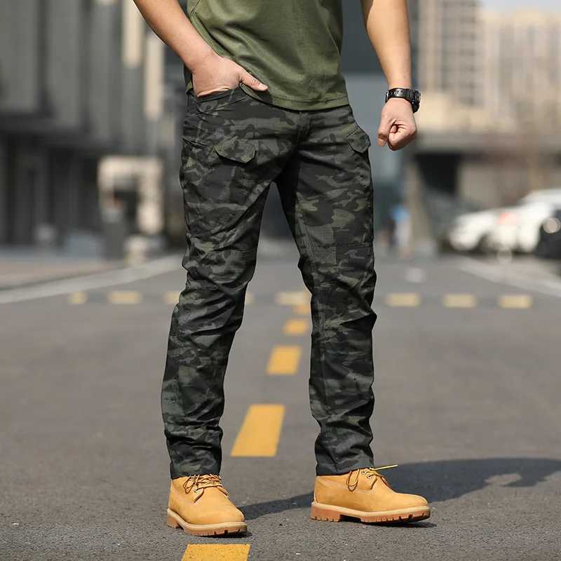 Summer military tactical cargo mens waterproof quick drying Trouser lightweight breathable stretch outdoor combat Trouser W241009