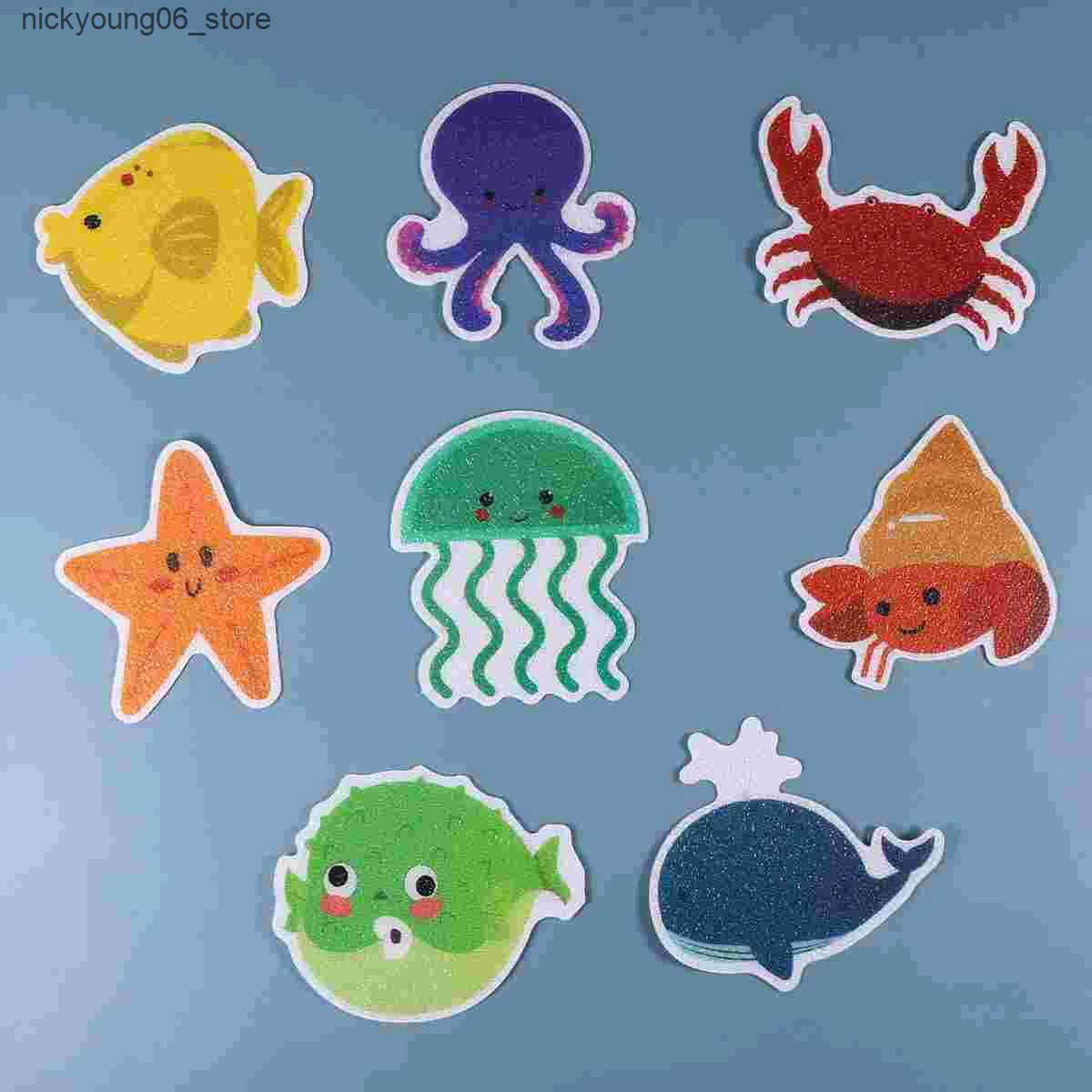 Non-Slip Bath Mats Anti Slip Bathtub Stickers Colorful Flower Self-Adhesive Non Slip Bathtub Mat Bathtub Anti Slip Stickers Bath Tub Bathroom L240910