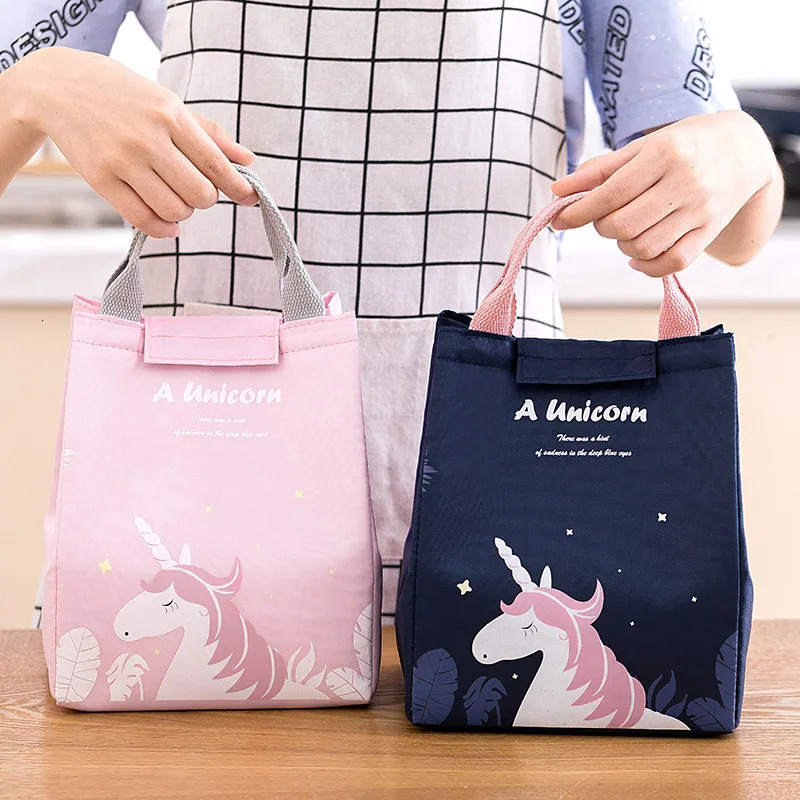 Cartoon Cooler Lunch Bag for Picnic Kid Travel Thermal Breakfast Organizer Insulated Waterproof Storage Box Sac 240925