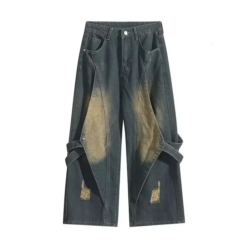 Trendy Mens Denim Suit Spring Autumn Casual Cardigan 2piece Set Crossborder Stock Fresh Style Fashionable Clothing 241009 - view 4