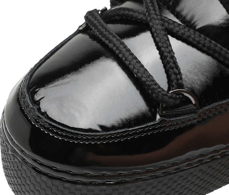 Brand New Design Lace-up Snow 2024 Winter Women Platform Non-Slip Waterproof Leather Ski Female Thick Warm Cotton Boots