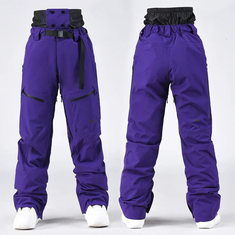 2024 Mountain Sport Woman Snowboard Overalls Windproof Men Skiing Pants Outdoor Snow Trousers Hiking Waterproof Warm Ski Clothes 241010