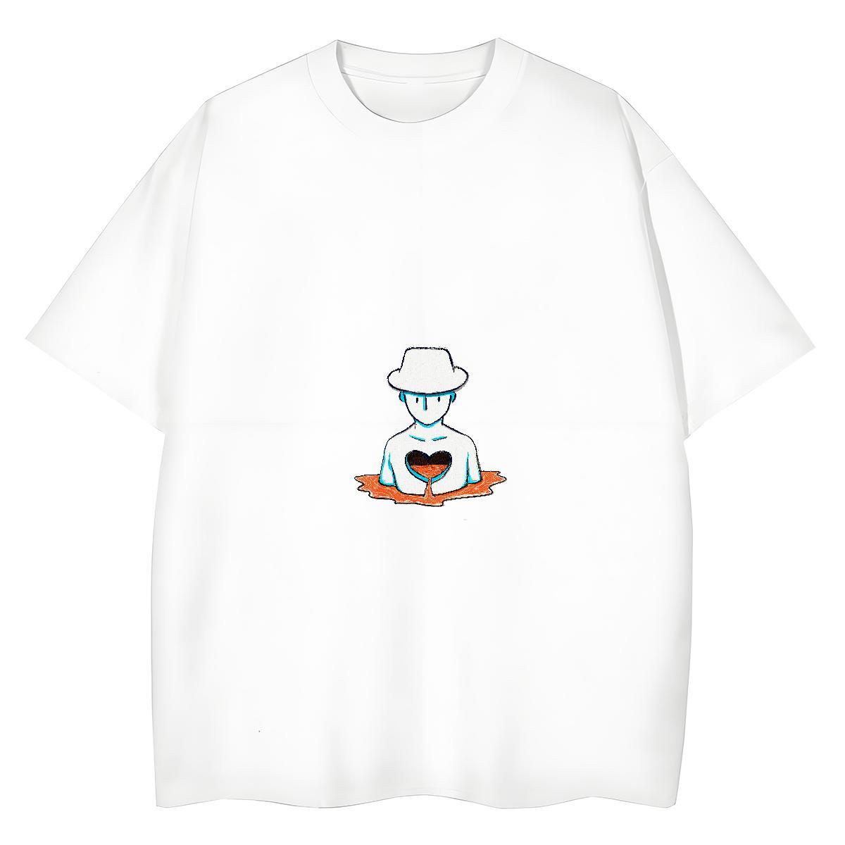 Classic Womens T Shirts 230g Pure Cotton Short Sleeve O-Neck Casual portrait Tshirt for Man Woman Nice Oversized Polos