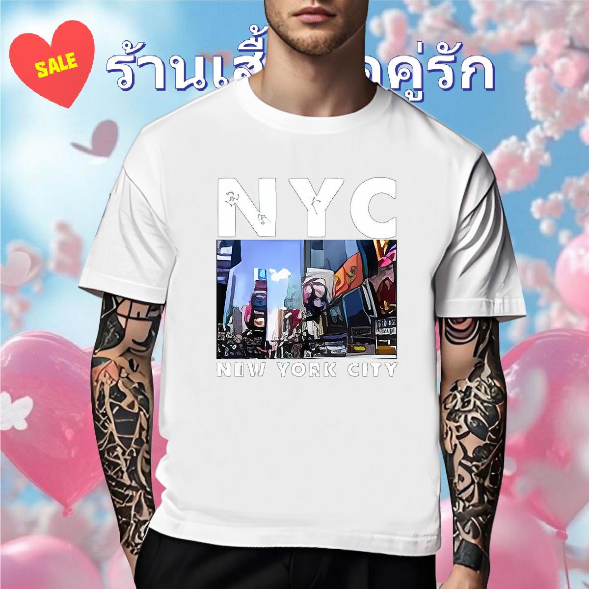 Soft T Shirts Men 230g Cotton New York Outdoor Plus Size Custom Crew Neck Breathable Men Clothes T-Shirt Fashion New Tees