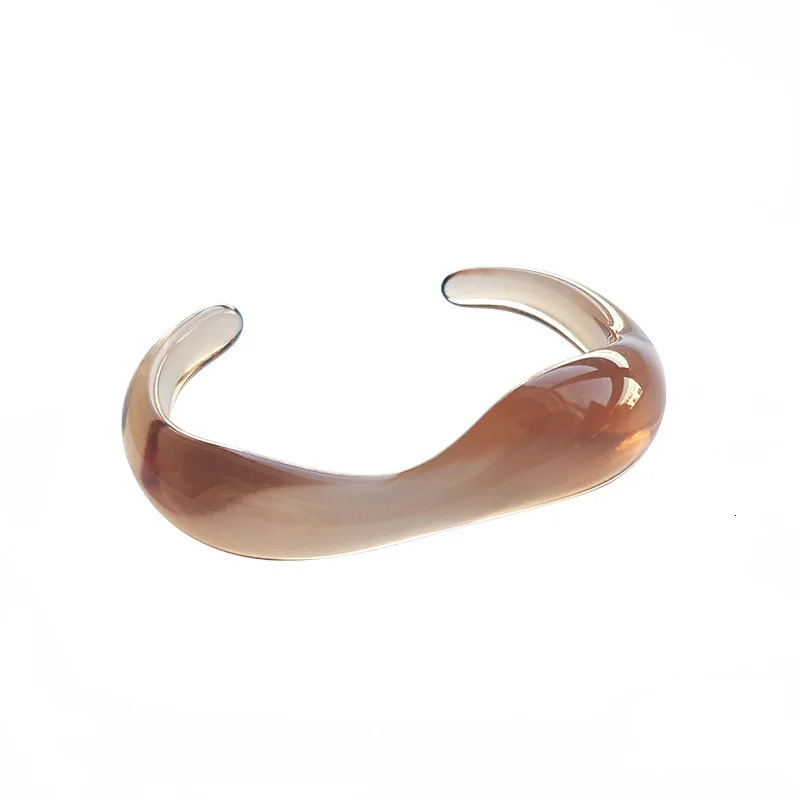 UJBOX 1PC Small Open Adjustable Acrylic Resin Bracelet Transparent Exquisite Bracelet Watch Jewelry Wholesale 241007