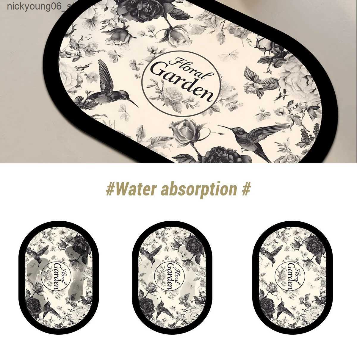 Non-Slip Bath Mats Classic Bathroom Bath Mat Quick Dry Non-slip Floor Mats Super Absorbent Shower Rugs Toilet Pad Doormat Washable L240910