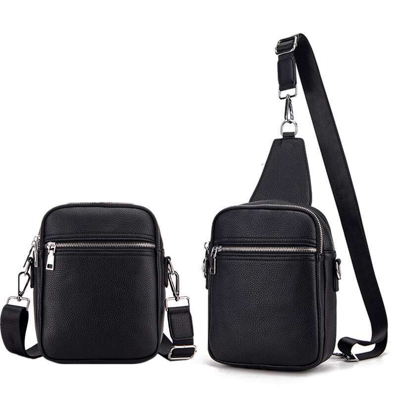 2024 Korean Edition New Men's One Shoulder Crossbody Fashion Phone Key Large Capacity Casual Sports Chest Bag