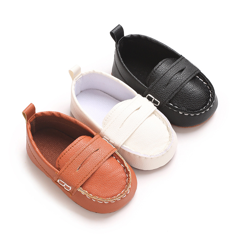 Fashion Infant Casual Shoes for Baby Boys Loafers Newborn Footwear Toddler Girls Soft Bottom Leather cutefeet Shoes 0-18 Months