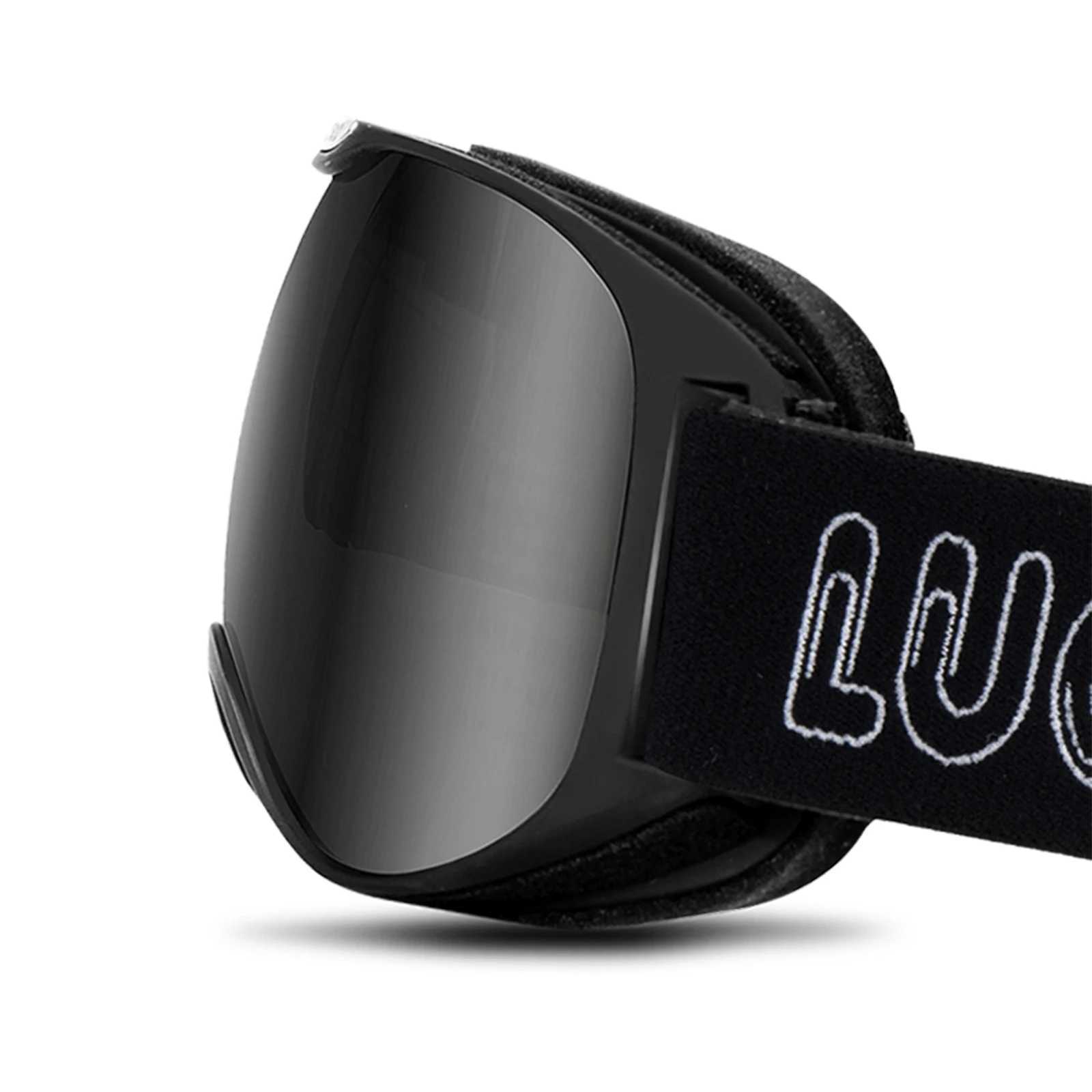 LUCKYBOO L1 childrens skiing goggles UV protection dual anti fog lenses large field of view with adjuster CL241010
