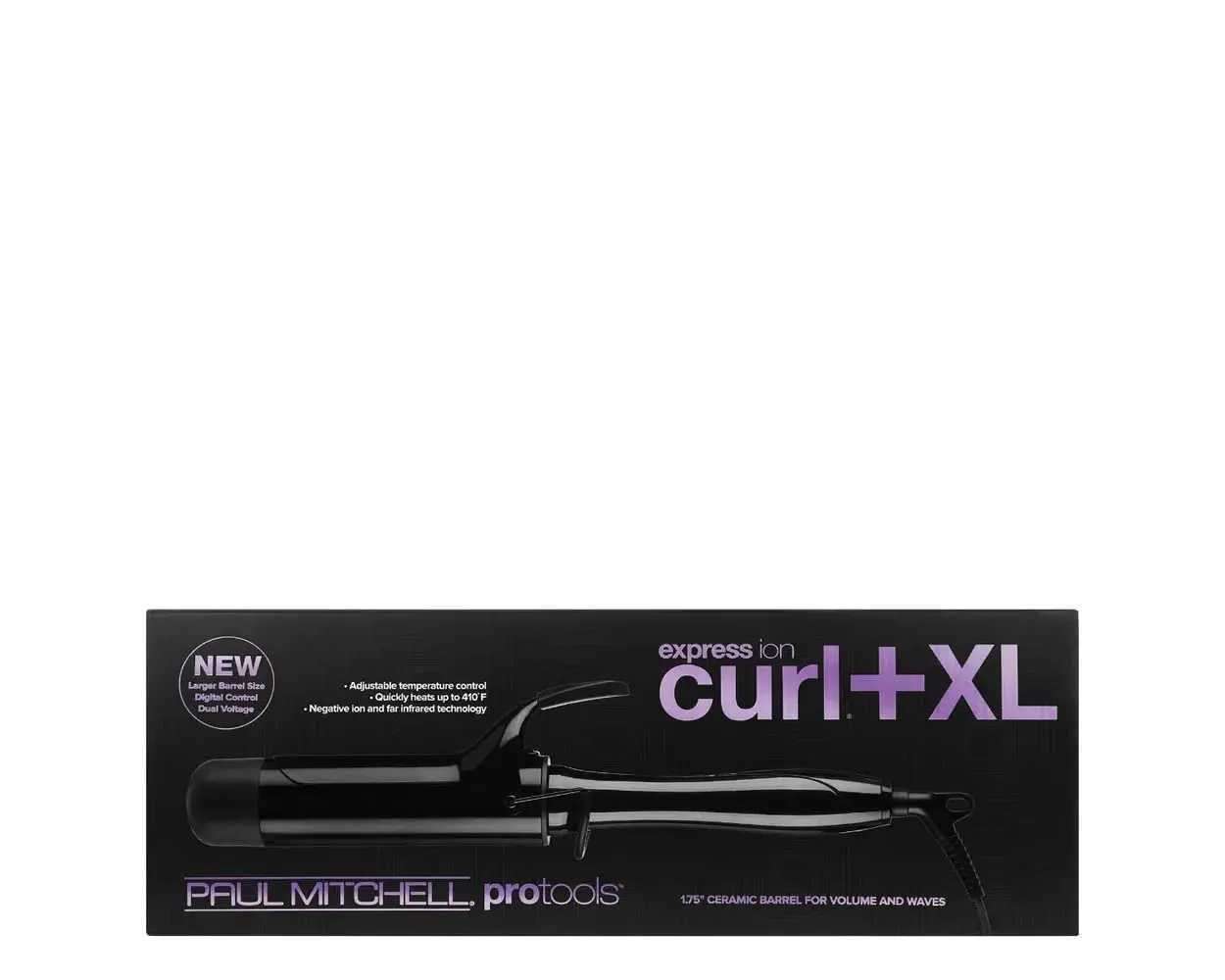 Express Ion Curl Ceramic Curling Iron Fast-Heating For Volume Body + WavesXJ241010