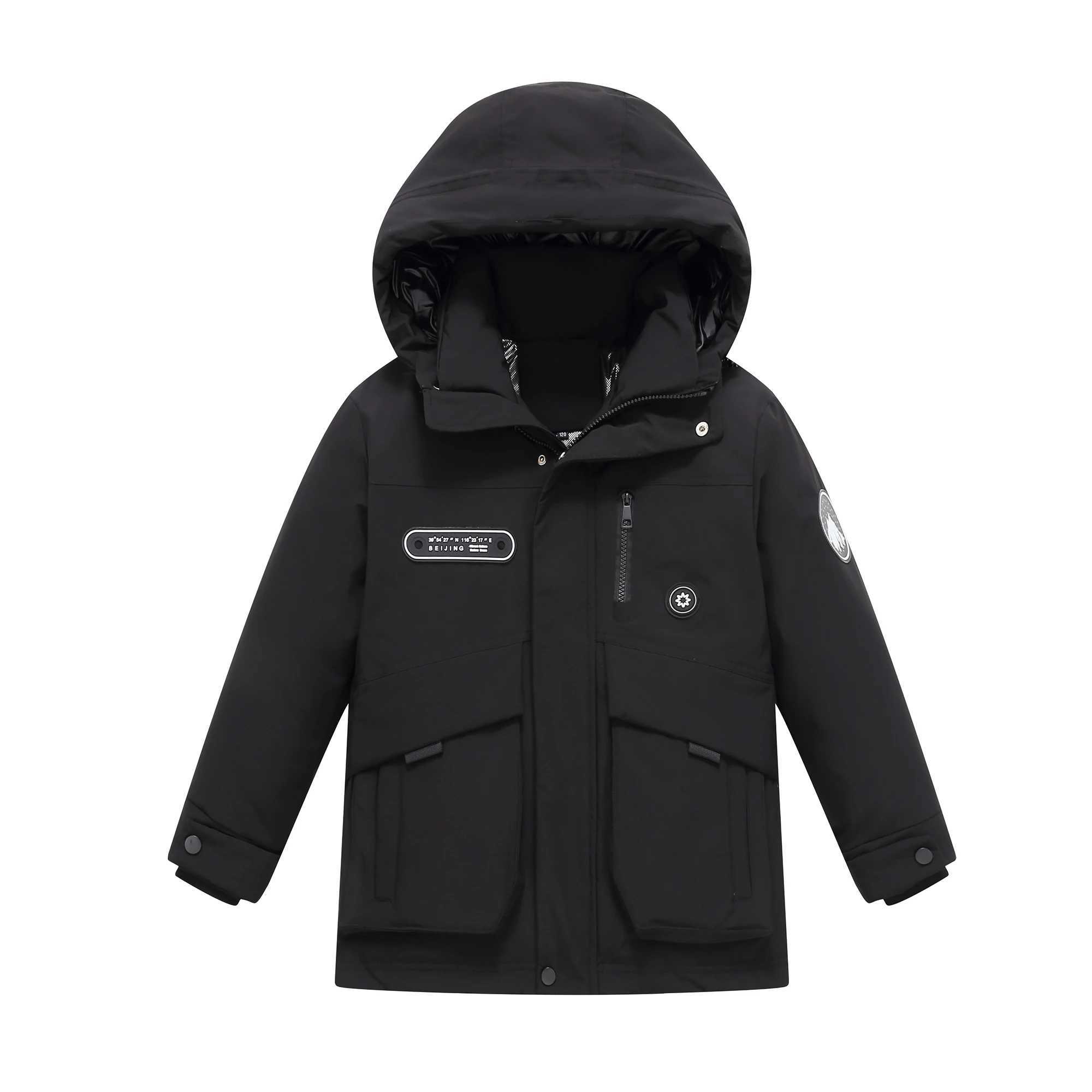 Down Coat -30 degree 2024 Russian winter childrens down jacket thick waterproof teenage boys jacket 5-16 years old H241010