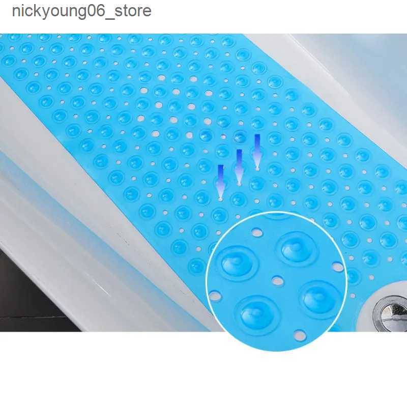 Non-Slip Bath Mats 40*100cm Mat Bathtub Bath Mat PVC Large Bathtub Safety Shower Non-slip Bath Mats With Suction Cups Floor Mat L240910