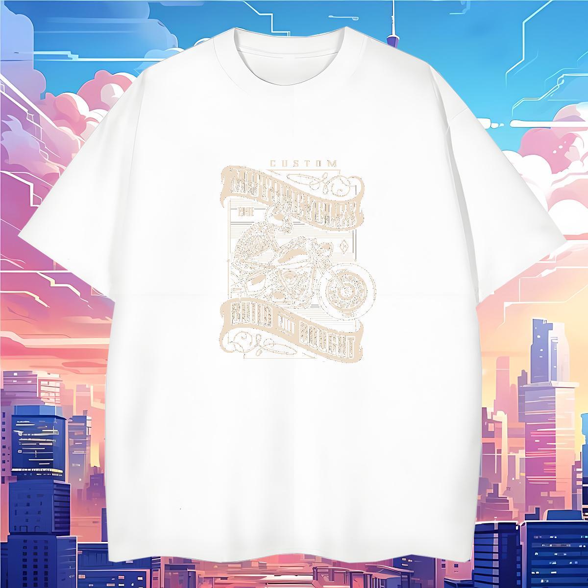 TOP Quality Mens T Shirts 100% Cotton 230g skull Casual Beach Plus Size Custom O Neck Short Sleeves Men Tops Tees Brand Polos