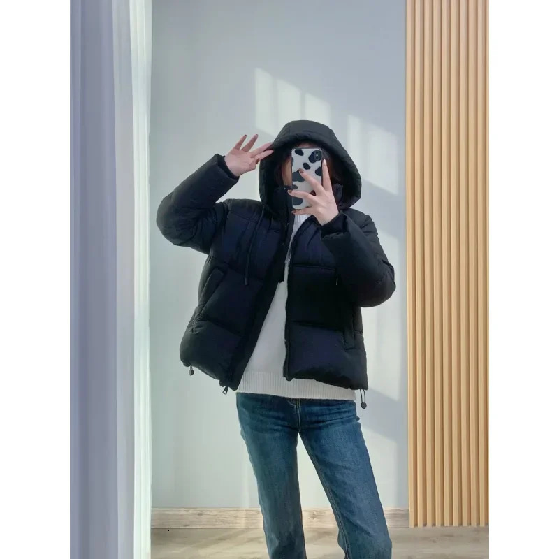 TRAF ZR Winter Womens Cold Coat Jackets for Women 2023 Warm Thermal Parkas Woman Promotion Female Outerwear 240930