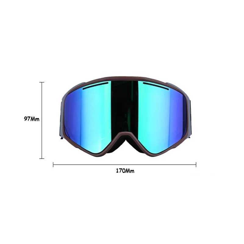 Ski goggles REVO coated cylindrical magnet mens card Myopia glasses anti fog double-layer glasses womens ski goggles CL241010