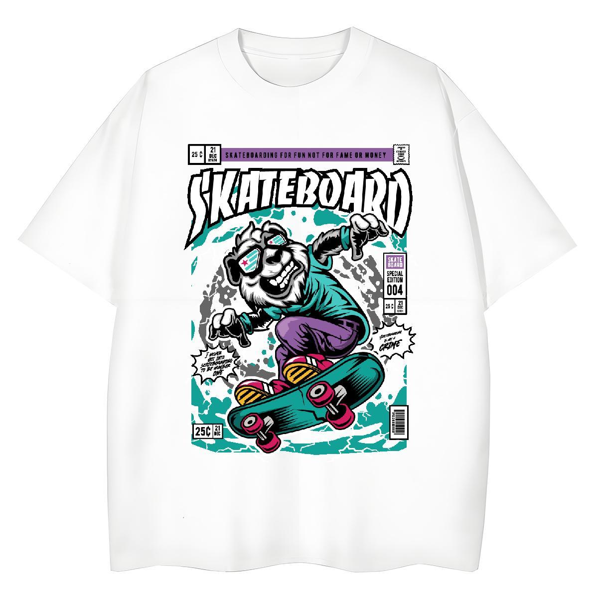 High Quality T-Shirts 230g Cotton skateboarding Sports Casual Custom Printing Crew Neck Tshirt for Man Woman New Designer Tee Shirt