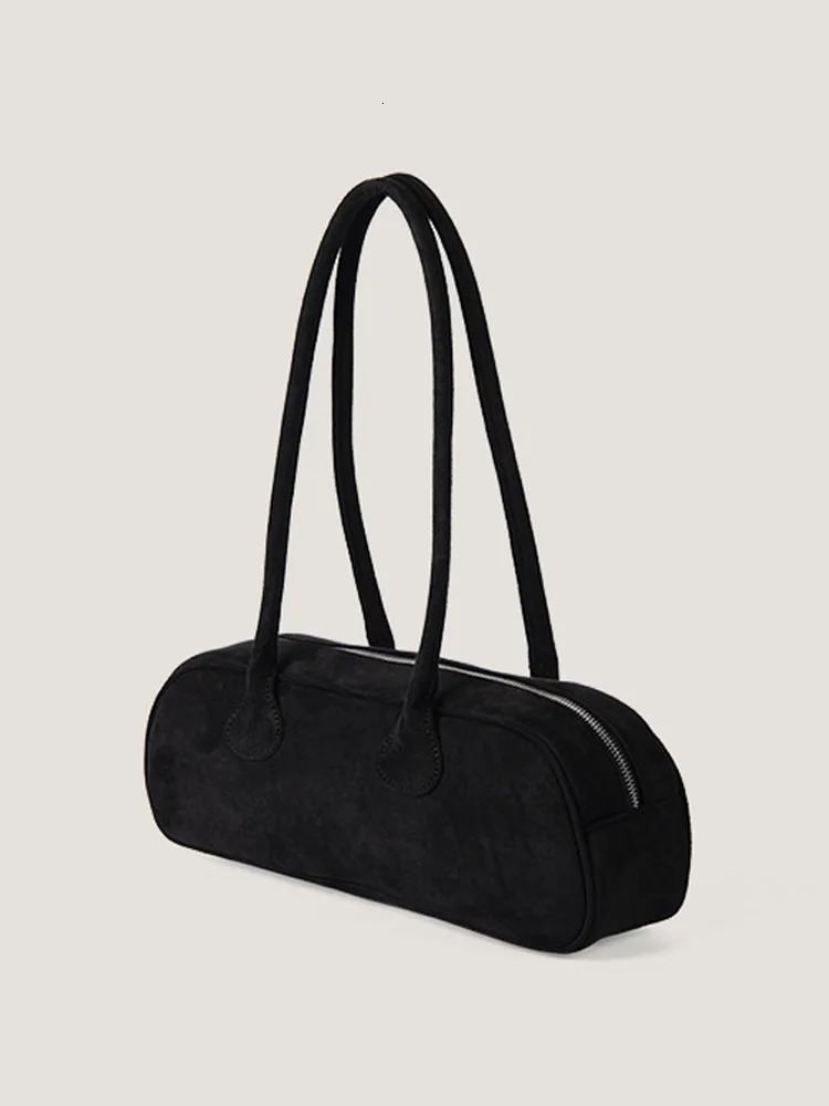 Faux Suede Women One Shoulder Bags Autumn Winter Vintage Velvet Soft Handbags Solid Color Lady Daily Out Top-Handle Bag 241009