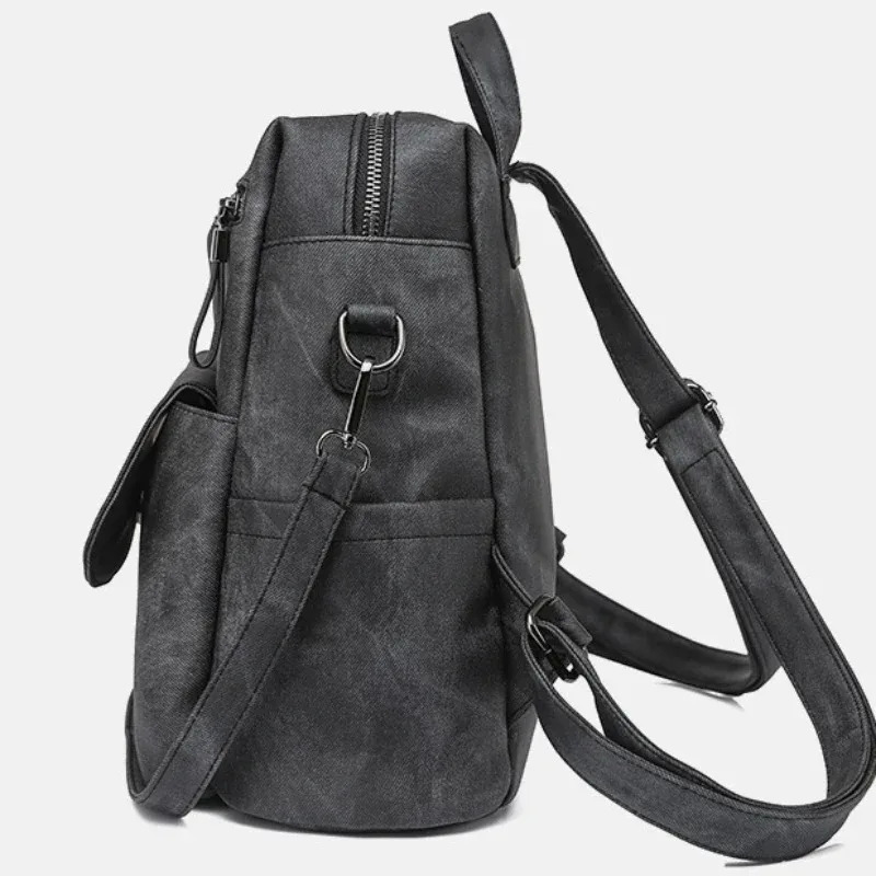 Womens Backpack ner High Quality Soft Leather Simple Fashion Large New Capacity Anti theft Shoulder Bag 241008