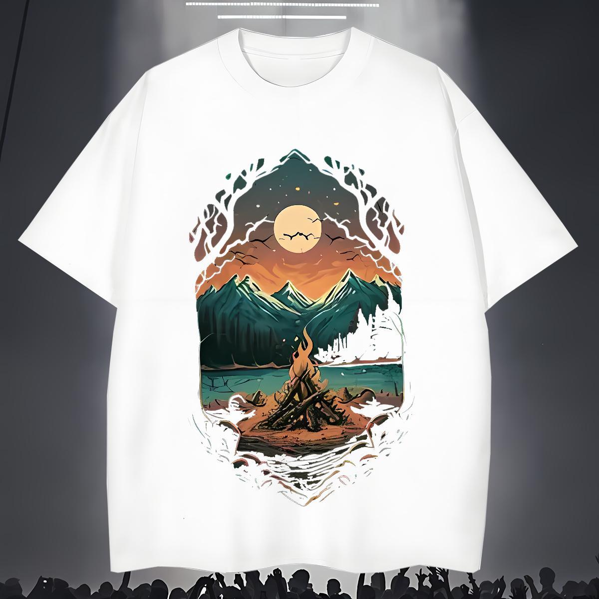 Soft Men T Shirts 230g Cotton sun Hip Hop Custom Print Oversized Breathable Soft Men Tees Wholesale Tshirts