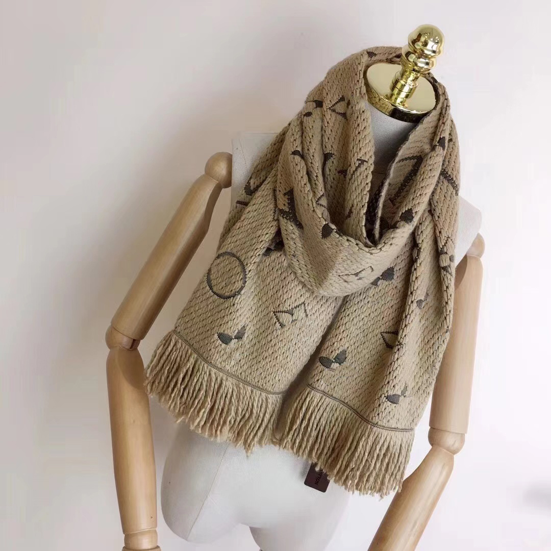 scarf designers scarf for women wool winter cashmere Letter Floral luxury Ring Echarpe de Luxe