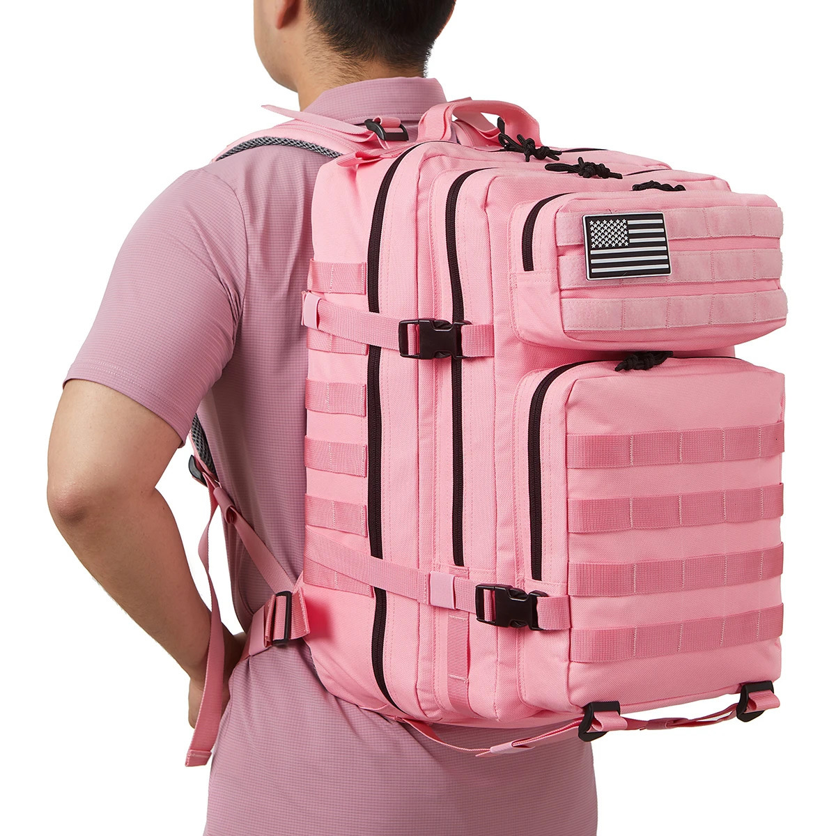 QT QY 45L Mens Tactical Backpack Molle 3Day Survival Hunting Camping Hiking Gym Rucksack Bug Bag 241008
