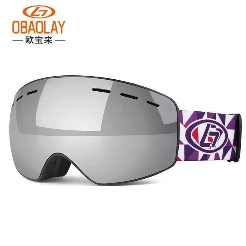 Childrens anti fog skiing goggles double-layer anti fog spherical childrens skiing goggles childrens skiing goggles CL241010