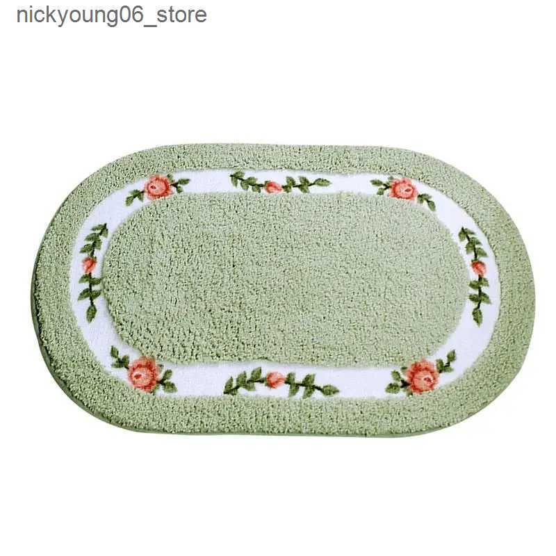 Non-Slip Bath Mats Water Absorbent Bathroom Non Slip Entrance Bathroom Rug Anti Skid Soft Quick Dry Bedroom Floor Mat Spring Kitchen Carpet Mat L24091