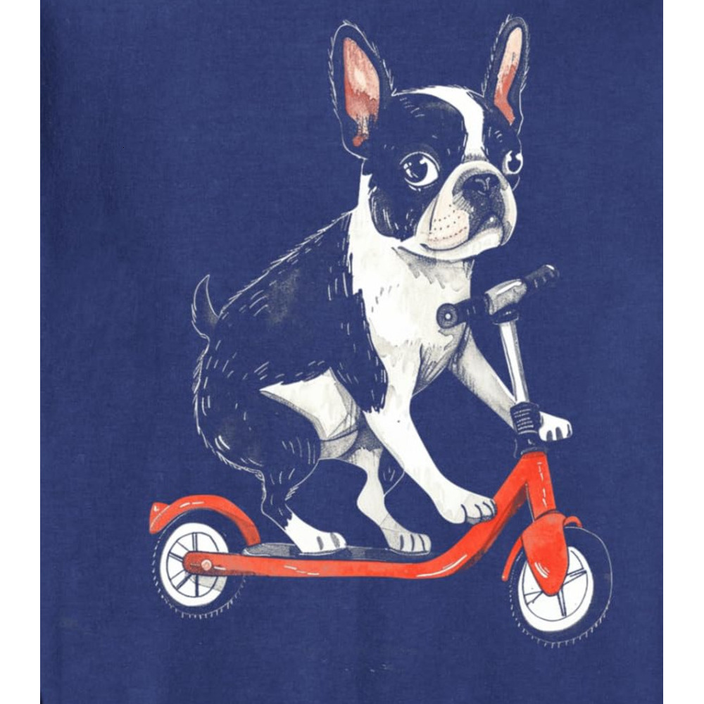Long Sleeve Shirts for Men sweatshirt French Bulldog Scooter Cute Animal Lover Artwork Sweatshirt Streetwear Casual tops clothes