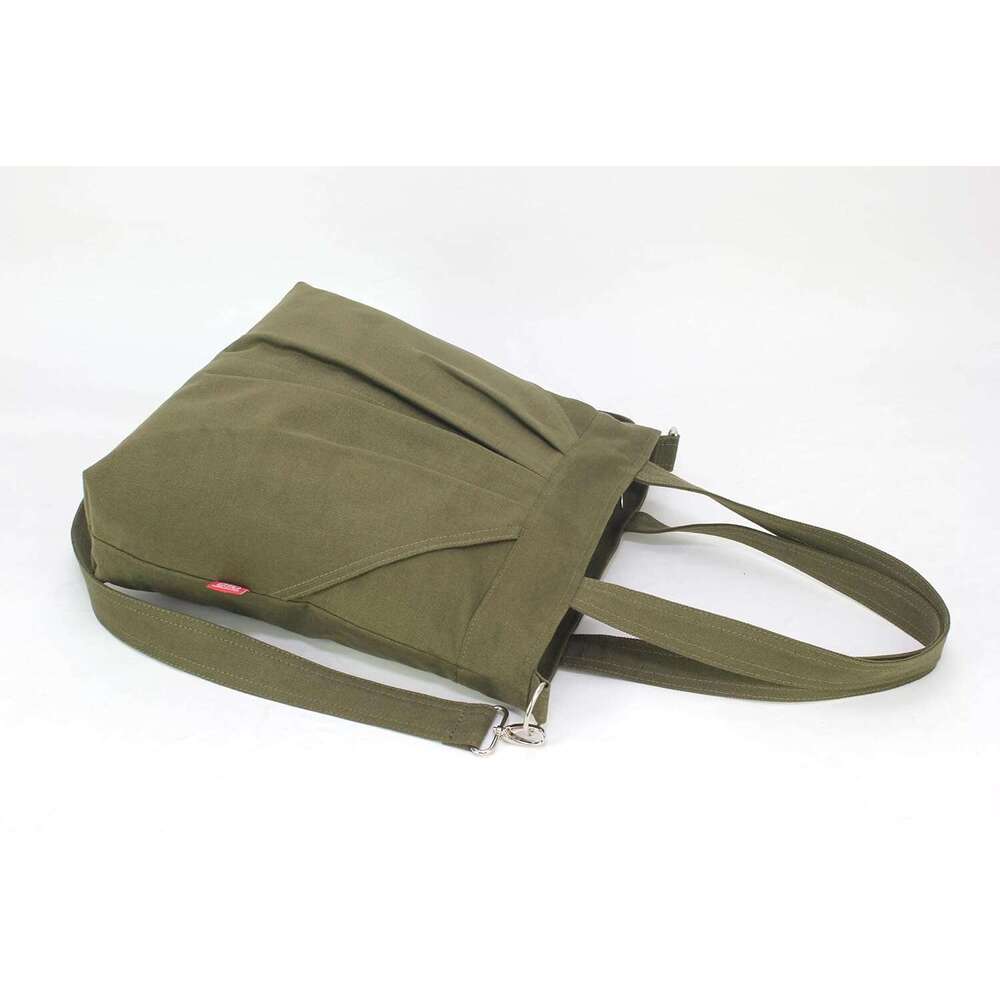 Large Carry All Tote Adjustable Crossbody Strap Zipper Closure Vegan Eco-Friendly Washable Casual Everyday Weekend Travel Shopping Bag