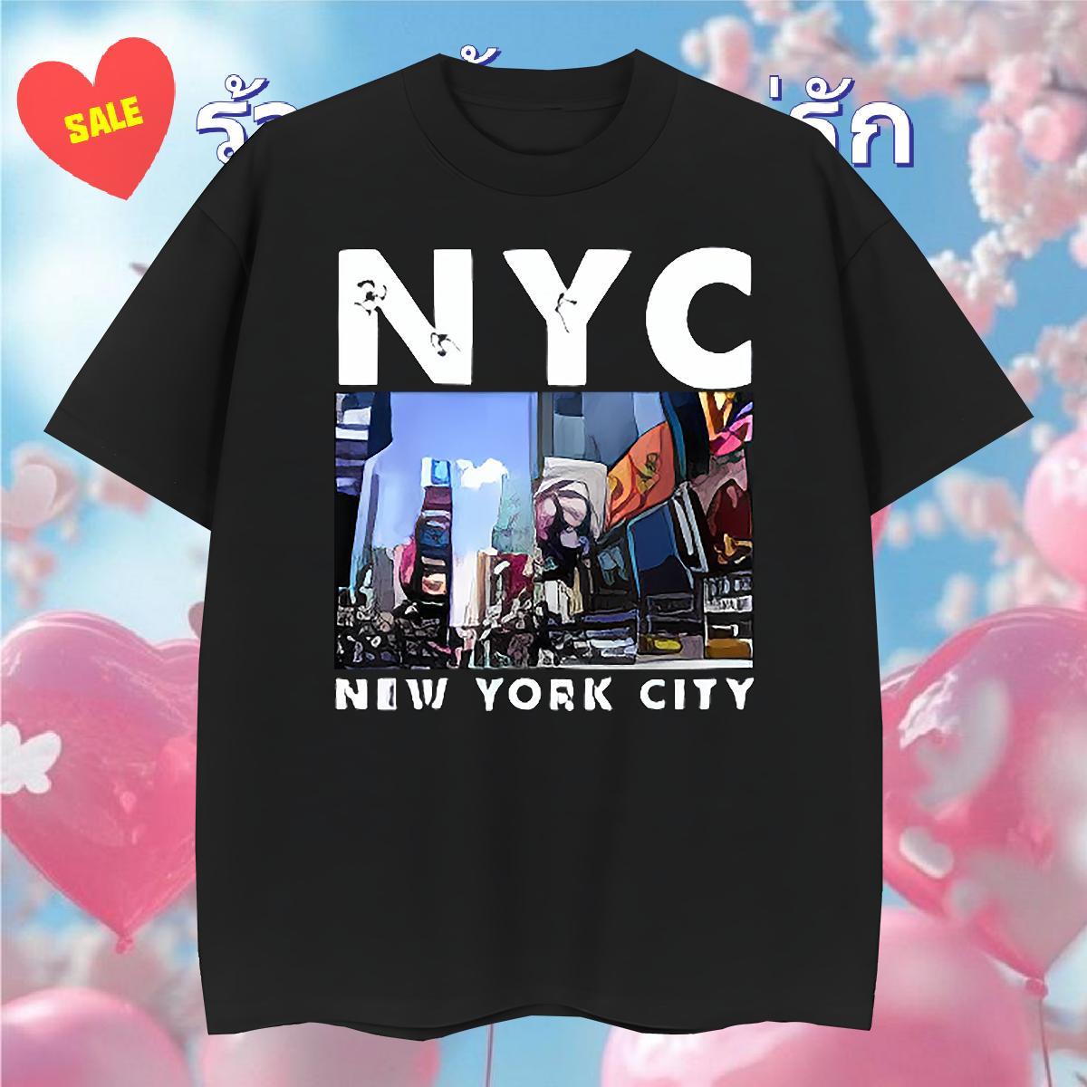 Soft T Shirts Men 230g Cotton New York Outdoor Plus Size Custom Crew Neck Breathable Men Clothes T-Shirt Fashion New Tees