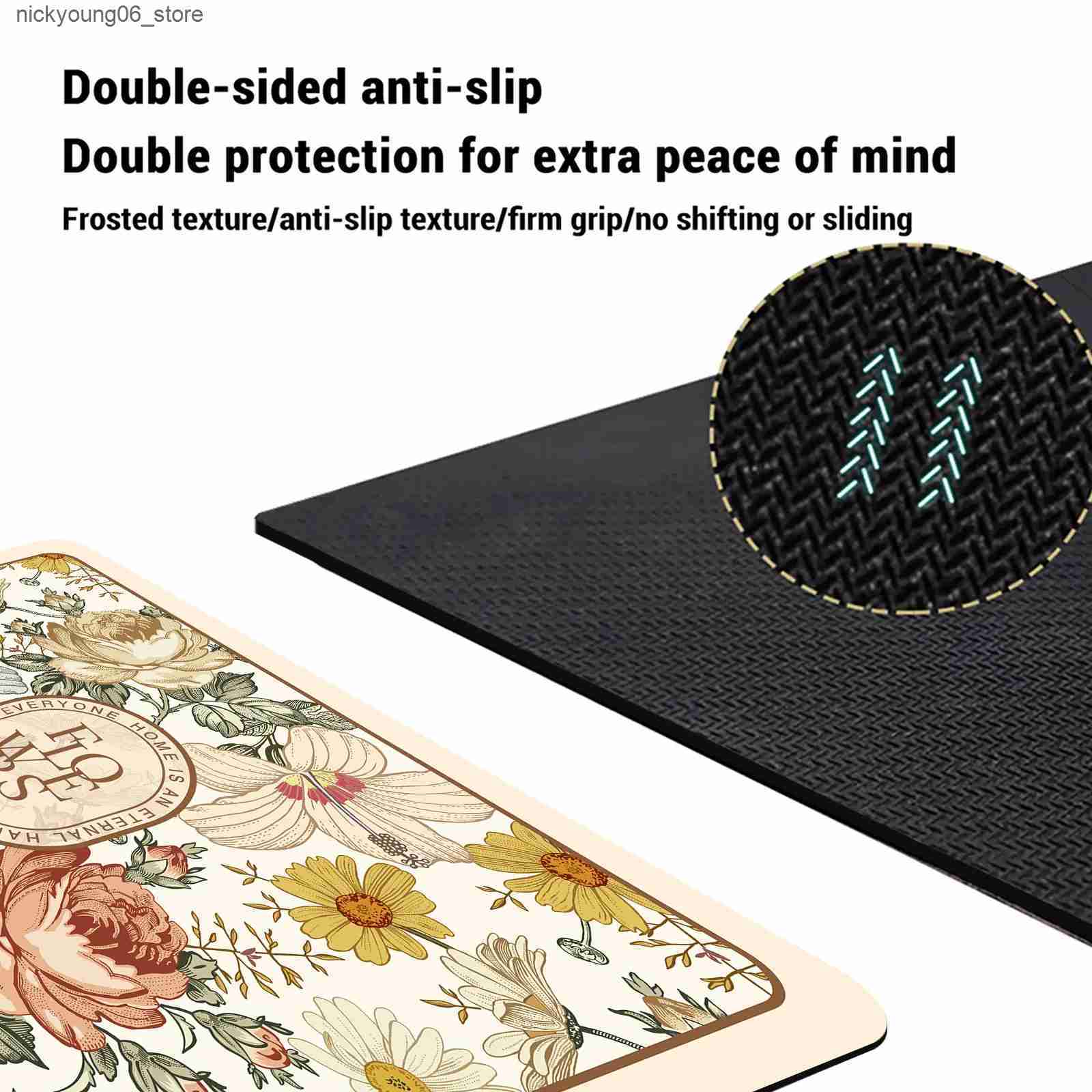 Non-Slip Bath Mats Luxury Bath Mats Bathroom Anti Slip Shower Foot Mat Super Absorbent Quick Dry Floor Mat Toilet Rug Doormat Carpet Washable L240910