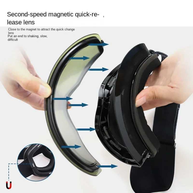 Goggles double-layer anti fog ski board snow mobile glasses outdoor sports skiing Google skiing glasses CL241010