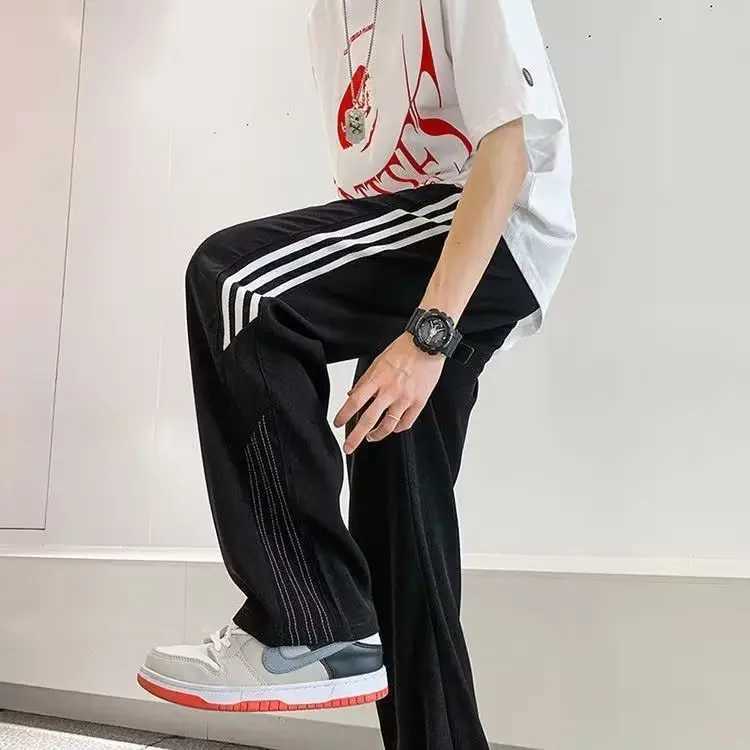 Summer mens cotton casual pants mens thin Beihai pants 2024 new slim straight leg pants W241009