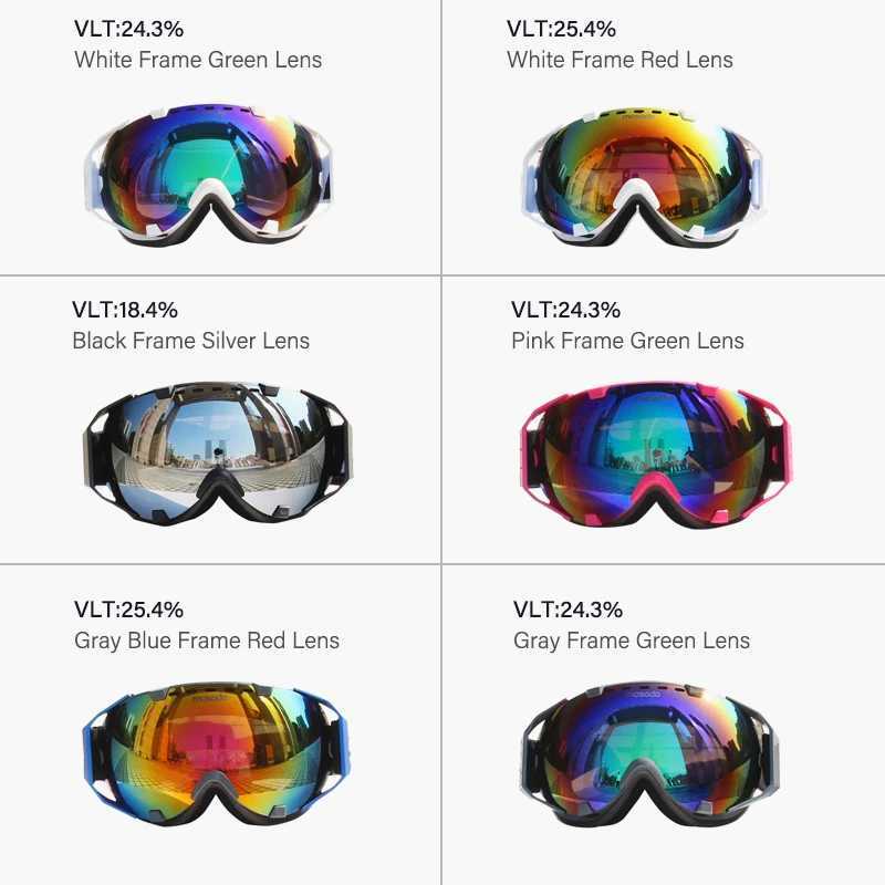Mosodo OTG ski goggles snow goggles anti fog UV400 protection mens ski goggles CL241010