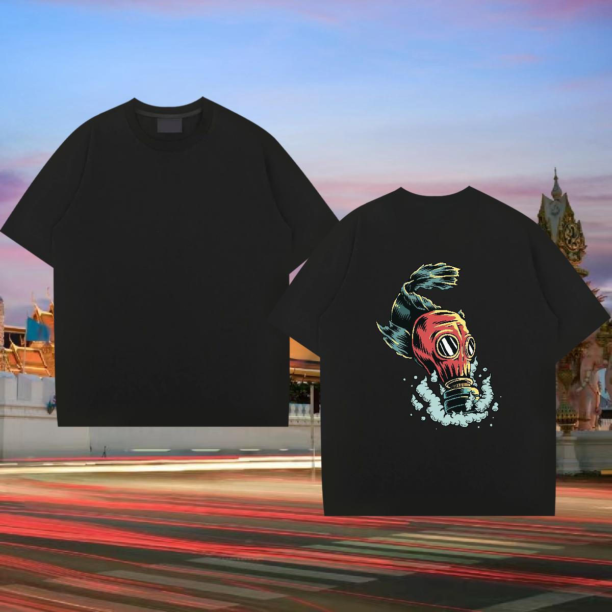 High Quality Mens T Shirts 100% Cotton 230g ET Street Wear Cartoon Printing M-4XL Breathable Short Sleeve Men Tops Tees Free Shipping Tshirts