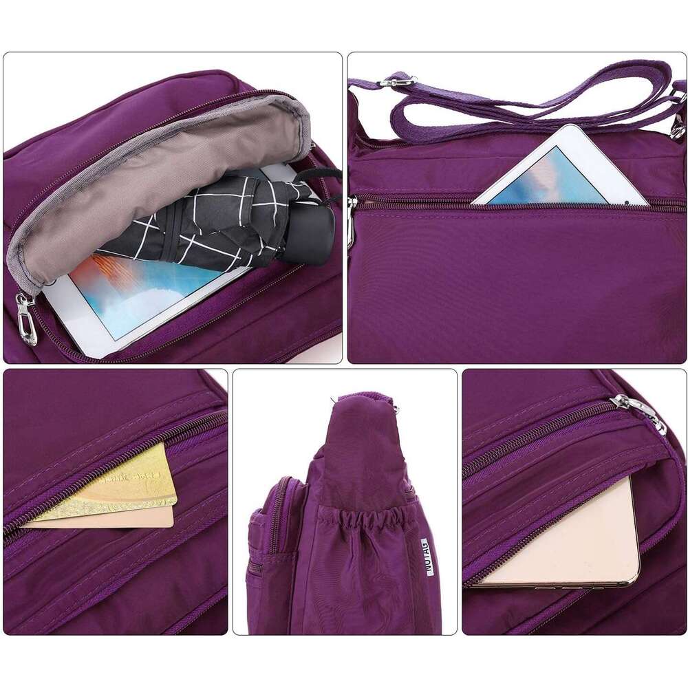Crossbody for Women Waterproof Shoulder Messenger Bag Casual Nylon Purse Handbag