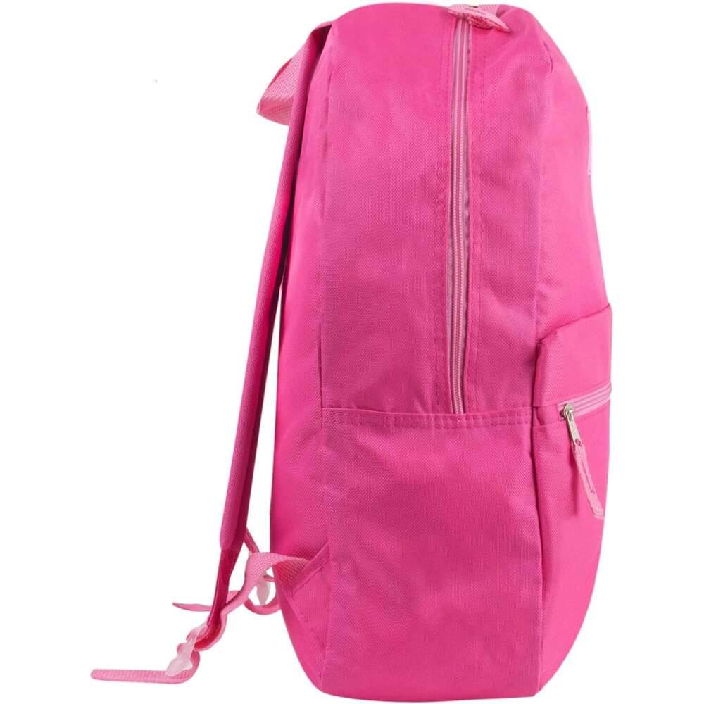Classic 17 Inch Backpack with Adjustable Padded Shoulder Straps (Pink)