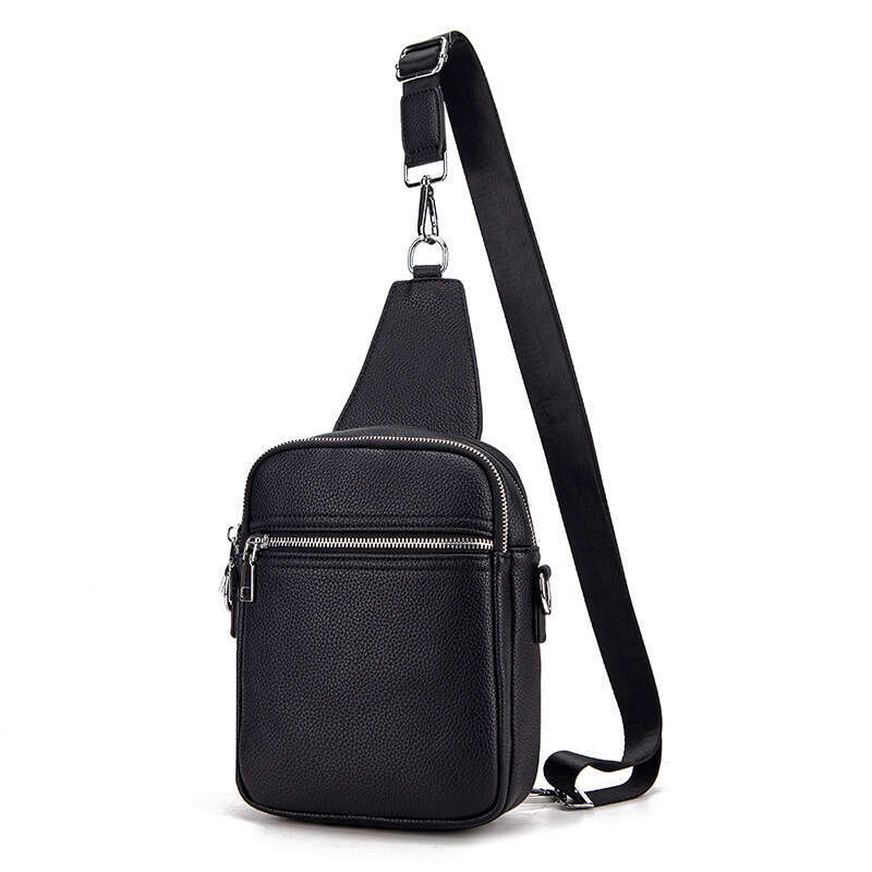 2024 Korean Edition New Men's One Shoulder Crossbody Fashion Phone Key Large Capacity Casual Sports Chest Bag