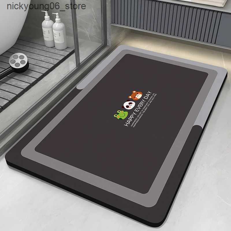 Non-Slip Bath Mats Super Absorbent Bathroom Rug Bath Mat Floor Foot Mats Quick Dry Non-Slip Shower Pad Toilet Carpet Washable L240910
