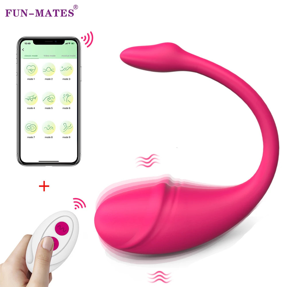 Wireless application remote control egg vibrator sex toy for women wearable vibrating Kegel vaginal ball Bluetooth Gspot anal dildo 241009
