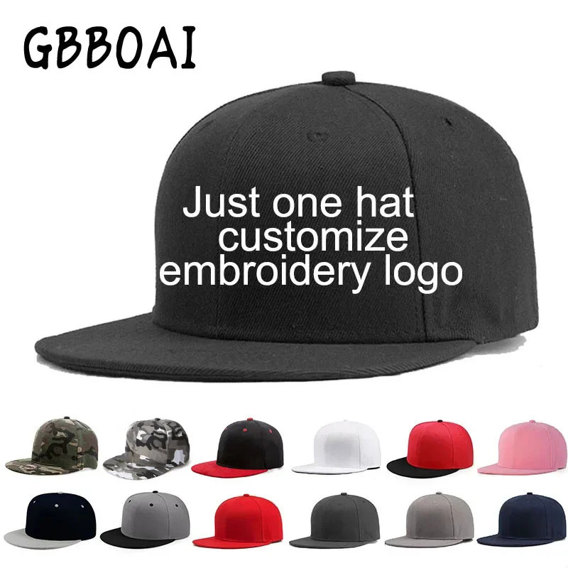 Customized Snap Cap Team Embroidered Flower Baseball Hat Personalized Mens Gorilla Flat Hip Hop Bone Aba Reta 240906