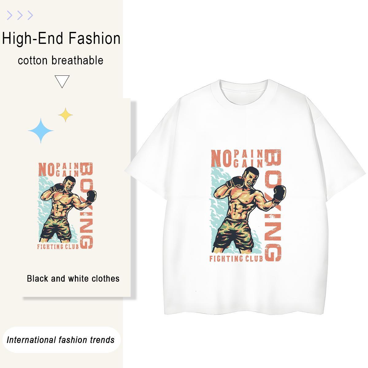 Classic T shirt 230g Pure Cotton Crew Neck Breathable Outdoor portrait Couples T Shirts Designer Oversized Tee Shirt