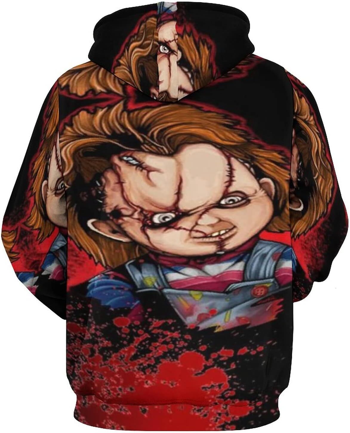 Hoodie for Mens Womens Fashion All-Print Pullover 3D Printing Chucky Hoodie Sweatshirts Adult Men Casual Streetwear Women Graphic