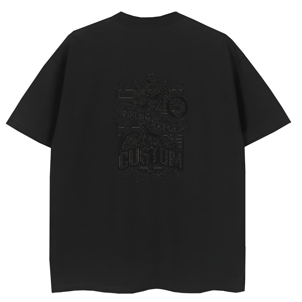 Fashion New Woman T Shirts 230g Cotton Round Neck Short Sleeve Casual motorbike Women Tshirts Female Floral Print Tee Shirt