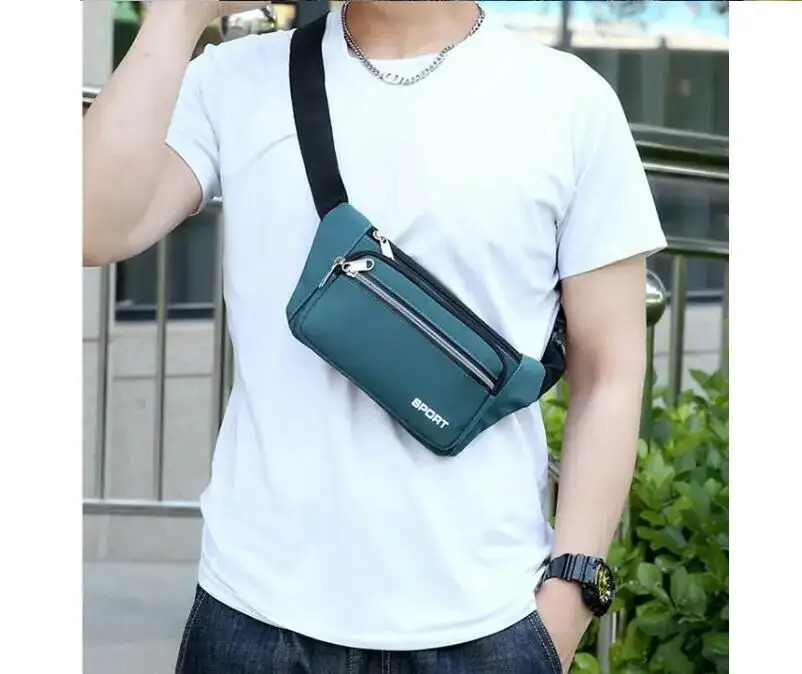 Womens waist bag cross body bag fashion sports and fitness storage bag 241008