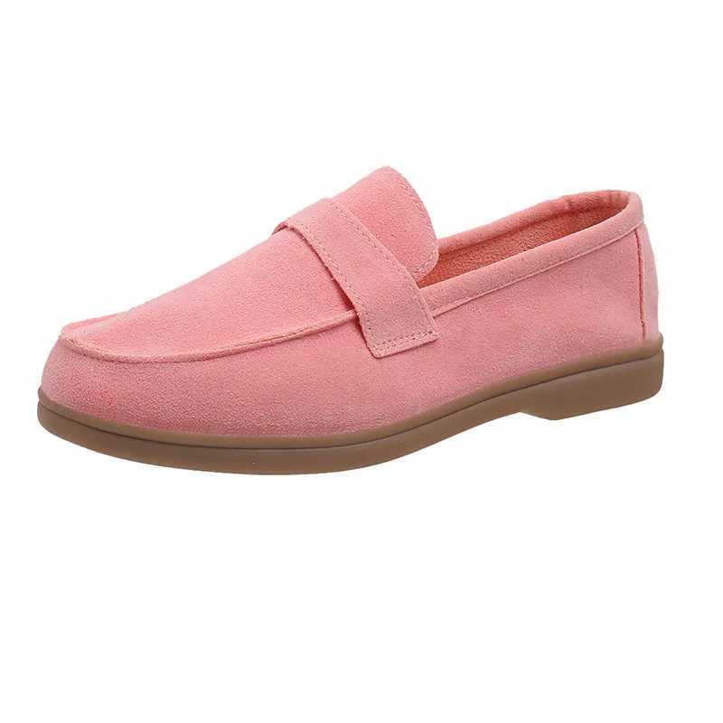 Womens flat shoes fashionable 2024 summer new square toe womens comfortable soft breathable solid color Beanie casual Loafers Y241011