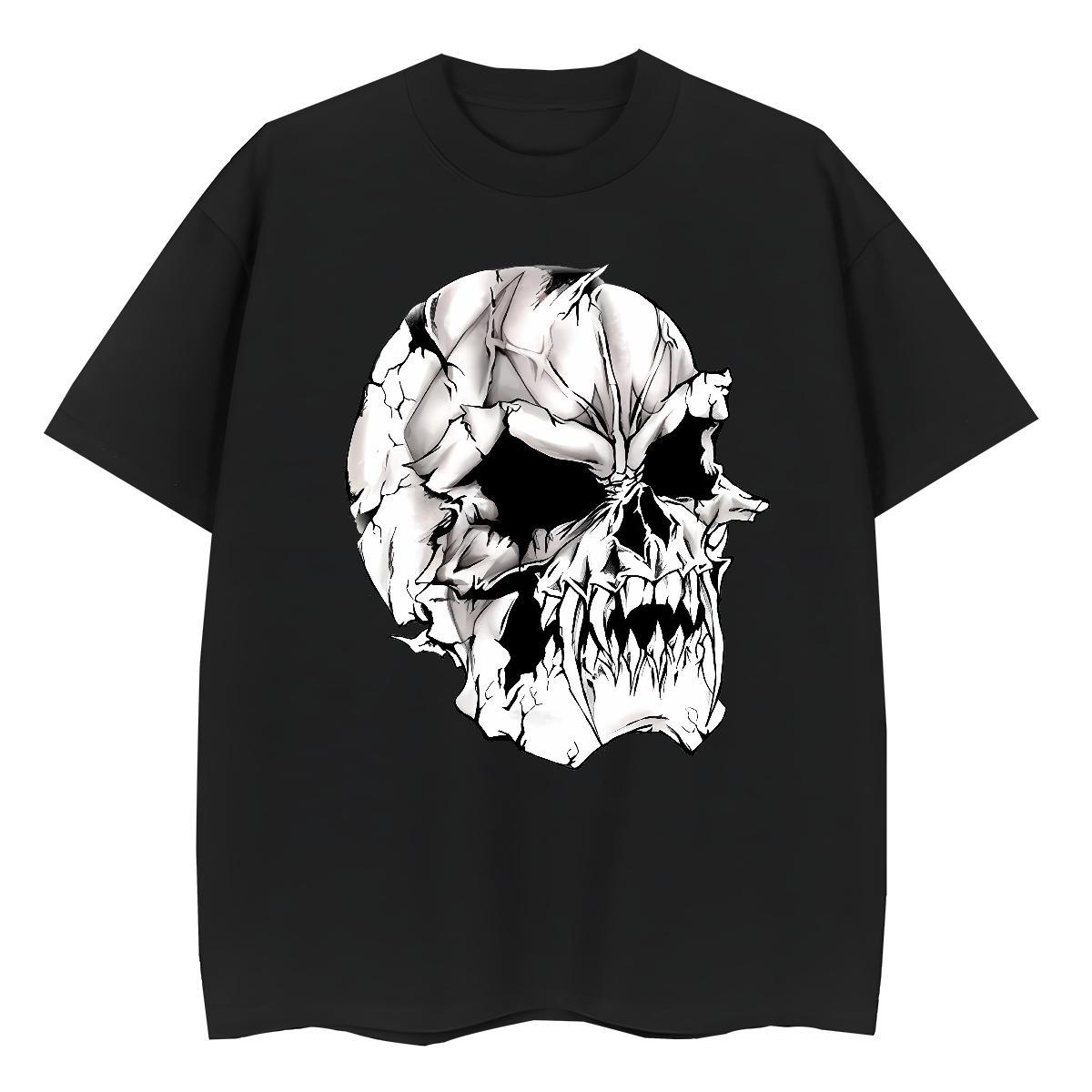 2024 DIY T Shirt For Woman 230g 100% Cotton Breathable Short Sleeve Street Casual monster Unisex Tshirts High quality Cartoon Floral Printing Tee Shir